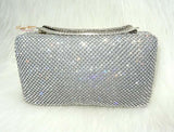 Beautiful Silver Sparkling Party Evening Clutch Purse for Party Cocktail