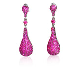 Hot Pink Bangle Bracelet Earring Ring Jewellery Set