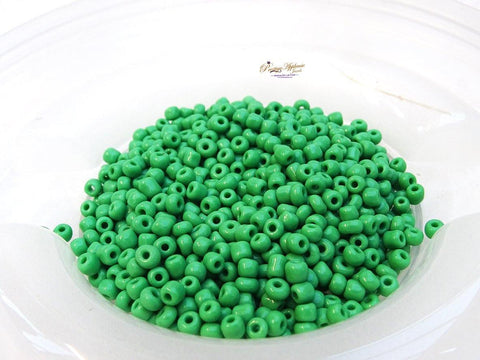 African/Nigerian OPAQUE JADE GREEN SEED BEADS TUBE 8/0 Round Crystal Bugle Beads/Small Crystal Bugle Beads/Very high Quality Beads Jewellery Making - PrestigeApplause Jewels 