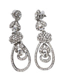 Beautiful Elongated Bold Big Crystal Cocktail Party Earring Jewellery - PrestigeApplause Jewels 