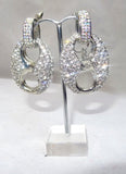 Beautiful Full Heavy Crystal Bold Big Cocktail Party Earring Jewellery