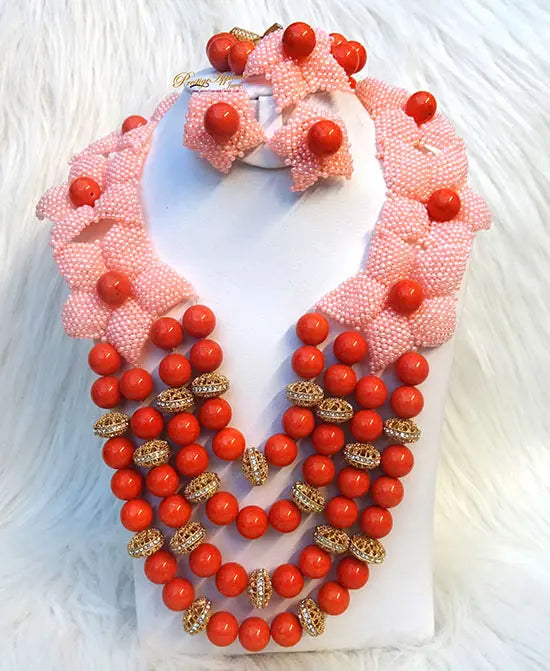 PrestigeApplause Elegant Unique Layers Coral with Handmade Petal