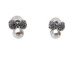 Small Bow Cream Pearl Prom Bridesmaid Earring Jewellery