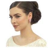 Beautiful Crystal Earring Pink Grey Red Earring Great as Gift for Mum Wife - PrestigeApplause Jewels 