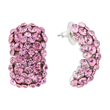 Red Cocktail Pink Beautiful Crystal Earring Earring Great as Gift for Mum Wife (7 Colours deal) - PrestigeApplause Jewels 