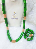 Real Traditional Bridal Wedding 100% Coral African Nigerian Necklace Jewellery Set