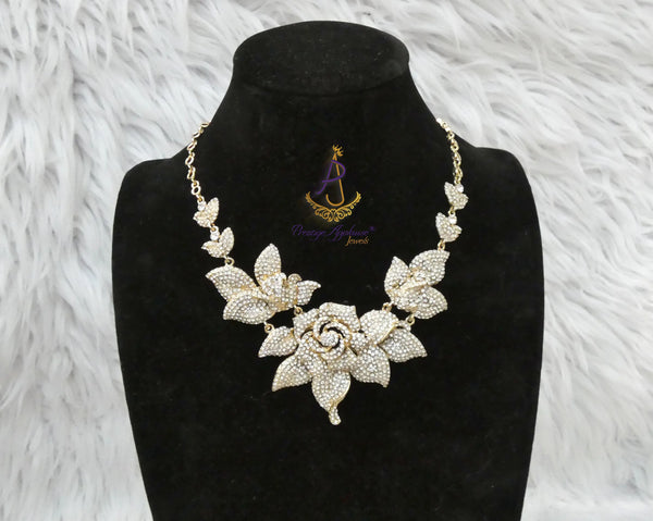 Beautiful Gold Fashion Women Women Cocktail Necklace Jewellery Necklace Great as Gift PrestigeApplause Jewels