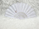 Black Lace Hand Fan – Elegant Statement Bridal & Cultural Accessory PrestigeApplause Jewels