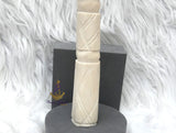 Chief Elephant Tusk Replica – African Traditional Igbo Nigerian Edo Delta Odu Hand-Held Nze/Ozo Staff (Faux Bone Material) PrestigeApplause Jewels