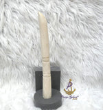 Chief Elephant Tusk Replica – African Traditional Igbo Nigerian Edo Delta Odu Hand-Held Nze/Ozo Staff (Faux Bone Material) PrestigeApplause Jewels