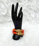 Coral Men Women Unisex Bracelet Groom Bridal Celebrant Jewellery For Traditional Ceremonies PrestigeApplause Jewels