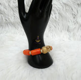 Coral Men Women Unisex Bracelet Groom Bridal Celebrant Jewellery For Traditional Ceremonies PrestigeApplause Jewels