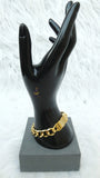 Cuban linked Gold Plated Unisex Hand Chain Bracelet – Adjustable Fashion Jewelry for Men & Women Bangle Bracelet