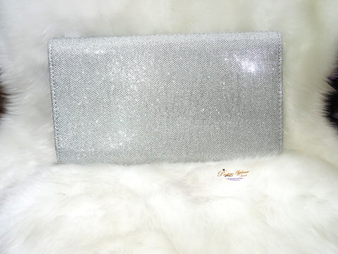 Ladies Sparkly Crystal Diamante Evening Bag Wedding Clutch Party Bag Womens Handbag