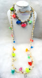 Vibrant Cowry Carnival Long and Short Party Carnival Necklace Jewellery - Unisex