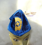 Velvet Black Royal blue Red Velvet Latest Design Crown Royal Ade Style Cheiftancy Men Fila Cap