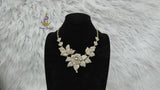 Detailed Petal Crystal Cocktail Dinner Necklace Gold Jewellery Great as Gift PrestigeApplause Jewels