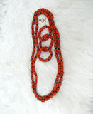 Edo Delta Igbo Bead Groom Men Women Unisex African Nigerian Traditional Beads Necklace Bracelet Jewellery Wedding Set PrestigeApplause Jewels