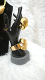 Elegant Dubai Gold-Plated Statement Necklace Set – Matching Bracelet, Ring & Earrings for Ladies Party Wedding Jewellery