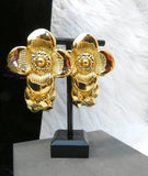 Elegant Gold-Plated Floral Statement Jewellery Set – Flower Necklace Women Set