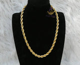 Extra Long Two-Twist Italian Gold Plated Unisex Necklace – Elegant Jewellery for Men & Women | Perfect Gift PrestigeApplause Jewels