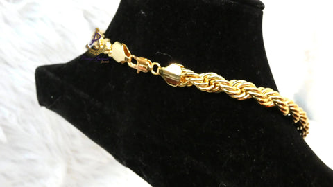 Extra Long Two-Twist Italian Gold Plated Unisex Necklace – Elegant Jewellery for Men & Women | Perfect Gift PrestigeApplause Jewels