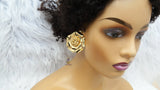 Fashion Gold Earring Party Celebrant 3D Petal Earring Jewellery Great as Gift Earrings