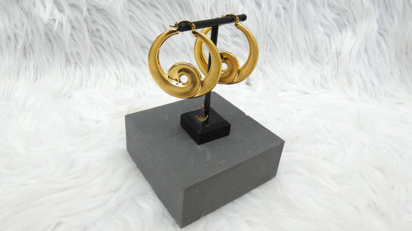 Fashion Gold Earring Party Celebrant Spiral Circle Earring Jewellery Great as Gift Earrings