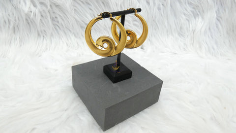 Fashion Gold Earring Party Celebrant Spiral Circle Earring Jewellery Great as Gift Earrings