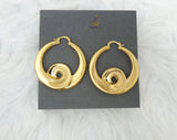 Fashion Gold Earring Party Celebrant Spiral Circle Earring Jewellery Great as Gift Earrings