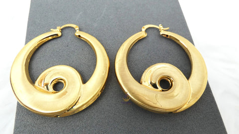 Fashion Gold Earring Party Celebrant Spiral Circle Earring Jewellery Great as Gift Earrings