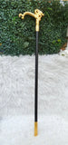 Gold Dragon Head Decorative Chief Groom Walking Stick – Ornamental Handle Gentlemen’s Cane African Walking Staff PrestigeApplause Jewels
