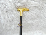 Gold Horse Decorative Chief Groom Walking Stick – Ornamental Handle Gentlemen’s Cane African Walking Staff PrestigeApplause Jewels