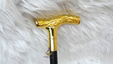 Gold Horse Decorative Chief Groom Walking Stick – Ornamental Handle Gentlemen’s Cane African Walking Staff PrestigeApplause Jewels