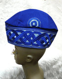 Royal Blue Royal Designs Aso Oke Groom Fila Cap African Nigerian Hat For Men Groom For Wedding Party Yoruba Hat PrestigeApplause Jewels