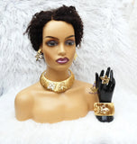 Gold Necklace & Bracelet 4 Set | Fashion Jewellery for Women | Party Jewellery Set | Elegant Gift for Her PrestigeApplause Jewels