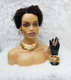 Gold Necklace & Bracelet 4 Set | Fashion Jewellery for Women | Party Jewellery Set | Elegant Gift for Her PrestigeApplause Jewels