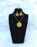 Gold Plated Jewelry 3-Piece Set – Necklace & Earrings | Party & Cocktail Jewelry Gift for Women Gold Plated