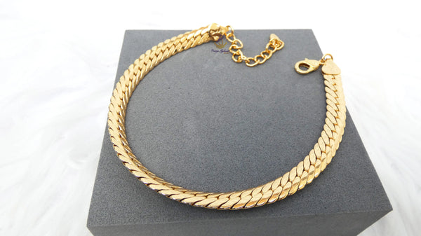 Gold Plated Unisex Hand Chain Bracelet – Adjustable Fashion Jewelry for Men & Women Bangle Bracelet