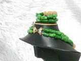 Green New Designs Traditional Original Coral Wedding African Nigerian Beads Necklace Jewellery Set PrestigeApplause Jewels