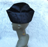 Igbo Edo Yoruba Plain Black Red Maroon Hat Cap Velvet Suede Igbo Cap, Nigerian Men African Hat PrestigeApplause Jewels