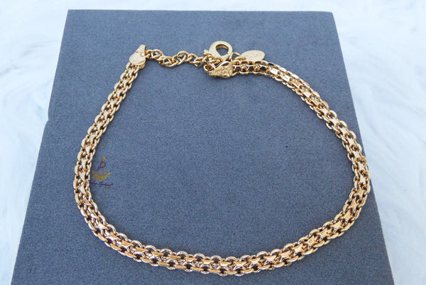 Inter linked Gold Plated Unisex Hand Chain Bracelet – Adjustable Fashion Jewelry for Men & Women Bangle Bracelet