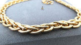 Interlock Gold Plated Unisex Hand Chain Bracelet – Adjustable Fashion Jewelry for Men & Women Bangle Bracelet