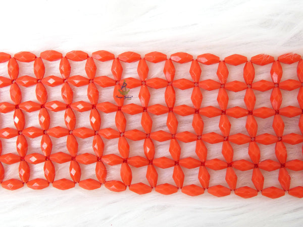 Long Nigerian Men Traditional Wedding Party Edo Igbo Delta Groom Coral Beaded Neck Shawl Wedding Accessories PrestigeApplause Jewels