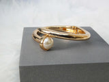 Beautiful Grey Silver Gold Popular Quality Nail Bracelet with Pearl Jewellery For Women Gift