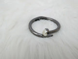 Beautiful Grey Silver Gold Popular Quality Nail Bracelet with Pearl Jewellery For Women Gift