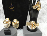 New Design Dubai Gold Plated Jewelry 4-Piece Set – Necklace & Earrings | Elegant Bridal, Party & Cocktail Jewelry Gift for Her Gold Plated
