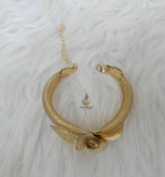 New Design Dubai Gold Plated Jewelry 4-Piece Set – Necklace & Earrings | Elegant Bridal, Party & Cocktail Jewelry Gift for Her Gold Plated