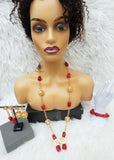 New Royal Design Original Coral Necklace Design Bridal Party Women Bridal Wedding African Nigerian Authentic Coral Jewellery Set Coral Beads