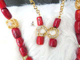 New Royal Design Original Coral Necklace Design Bridal Party Women Bridal Wedding African Nigerian Authentic Coral Jewellery Set Coral Beads